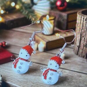 Festive Snowman Earrings
